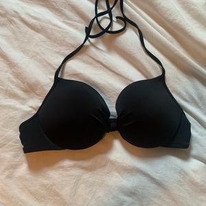Victorias Secret PINK bikini top Size L push up black